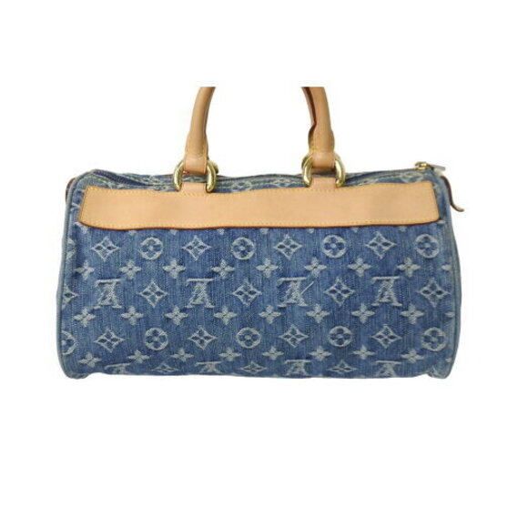 Louis Vuitton Neo Speedy Monogram Denim Handbag Blue - Picture 3 of 8